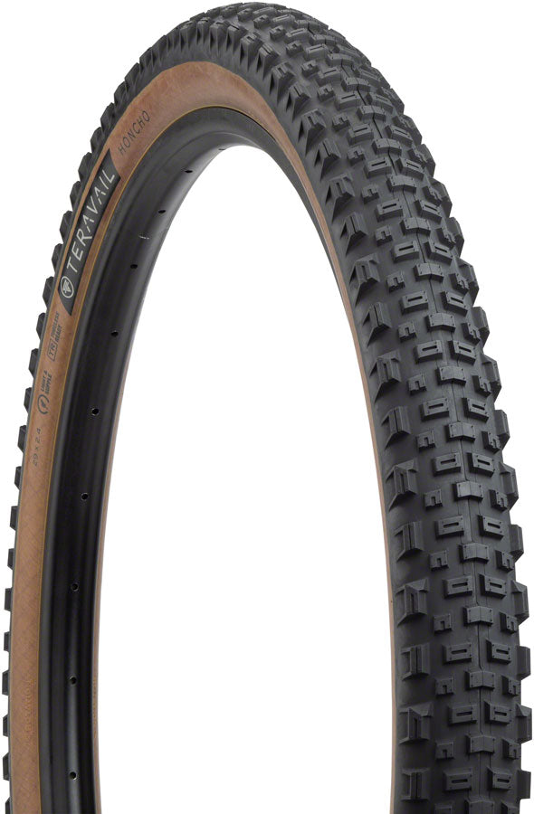 Teravail Honcho Tire - 29 x 2.4, Tubeless, Folding, Black, Durable, Grip Compound