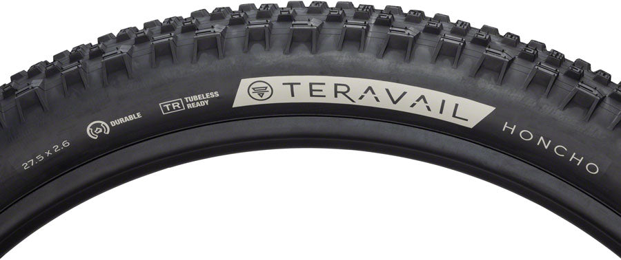 Teravail Honcho Tire - 27.5 x 2.6, Tubeless, Folding, Tan, Light and Supple, Grip Compound