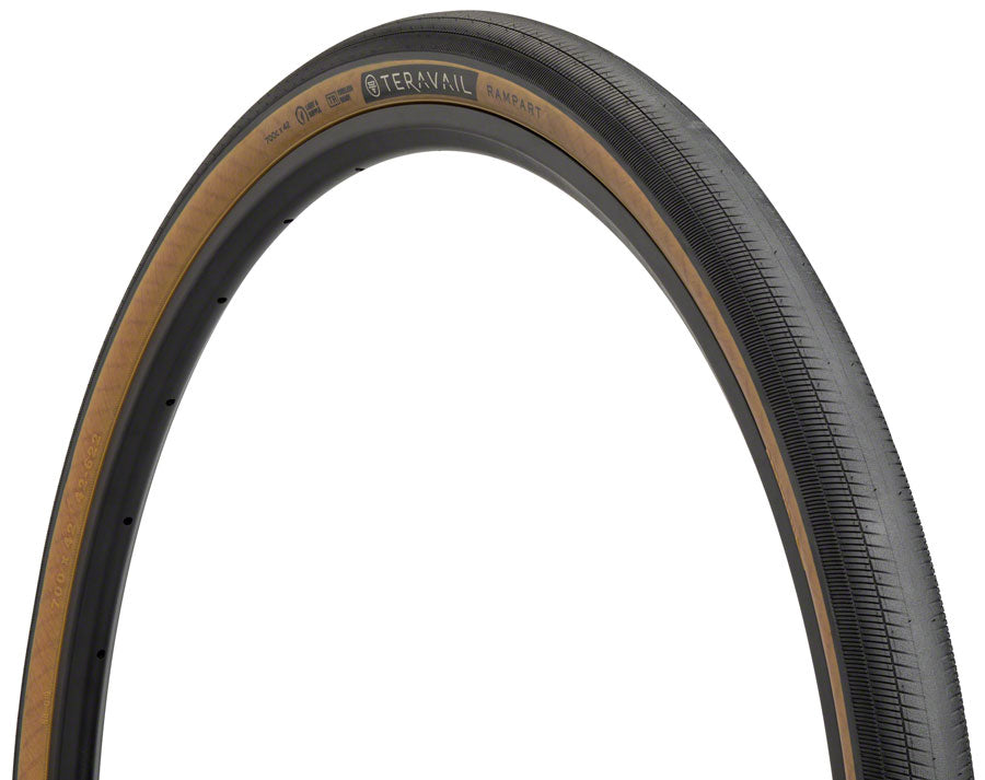 Teravail Rampart Tire - 700 x 42, Tubeless, Folding, Black, Durable
