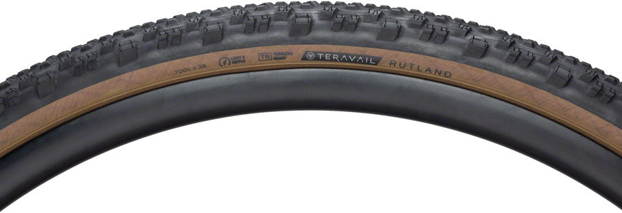 Teravail Rutland Tire - 700 x 38, Tubeless, Folding, Black, Durable, Fast Compound