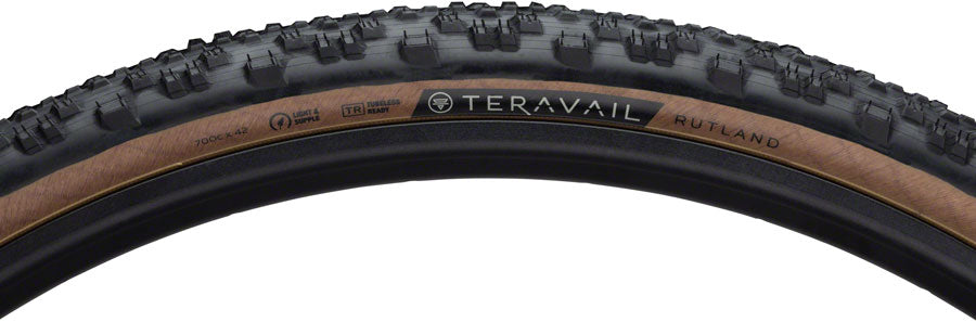 Teravail Rutland Tire - 700 x 42, Tubeless, Folding, Black, Light and Supple