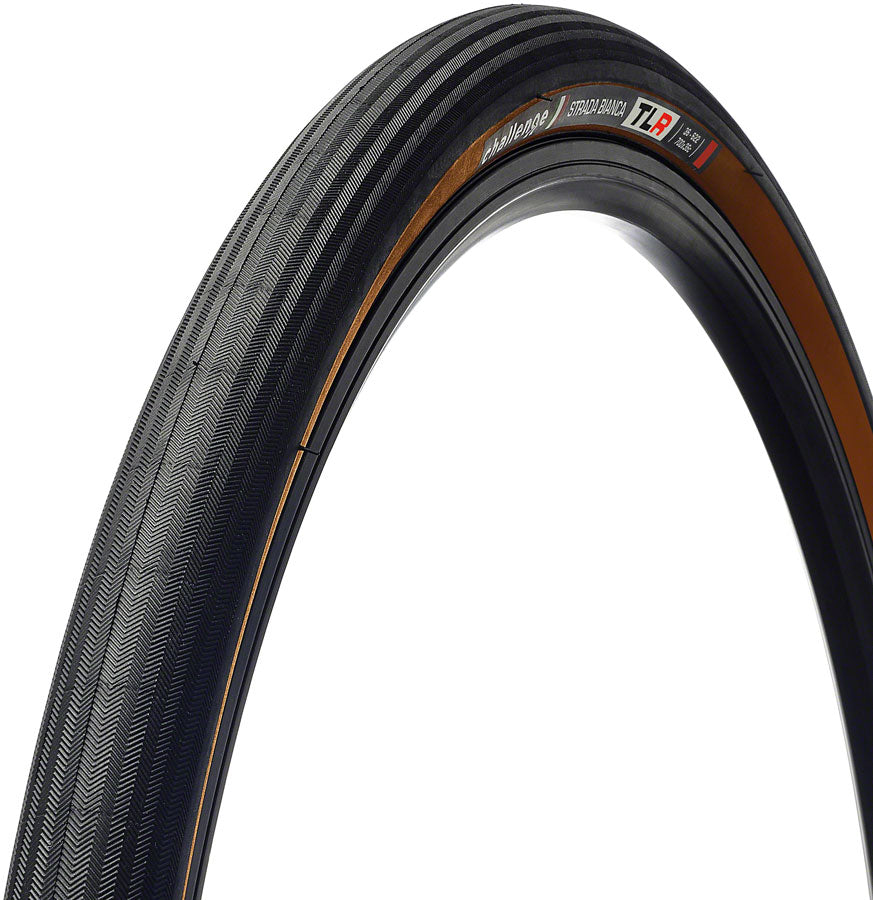 Challenge Strada Bianca Race Tire - 700 x 36, Tubeless, Folding, Black/Brown