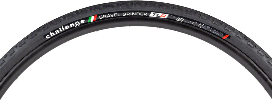 Challenge Gravel Grinder Race Tire - 700 x 38, Tubeless, Folding, Black
