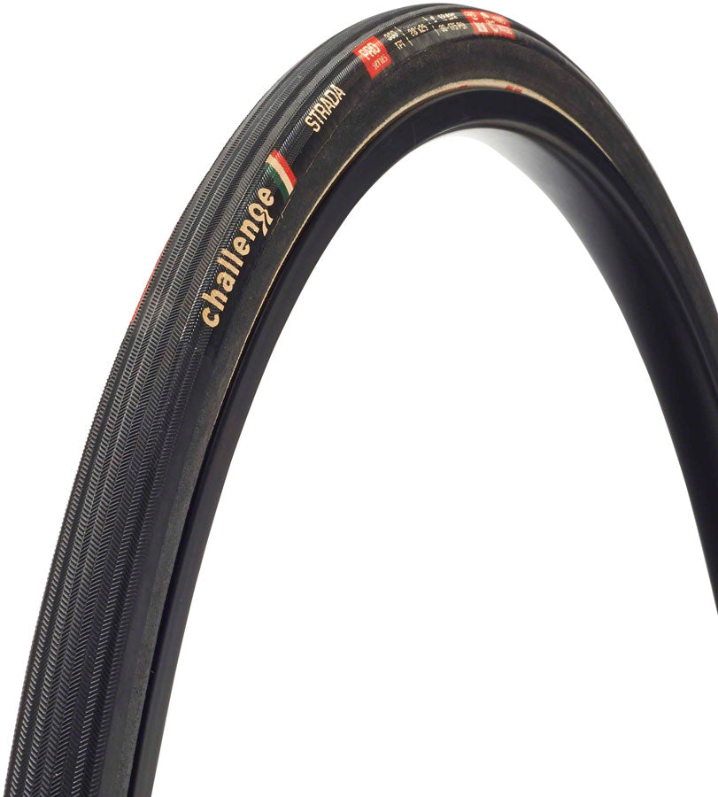 Challenge Strada Pro Tire - 700 x 30, Clincher, Folding, Black, Handmade