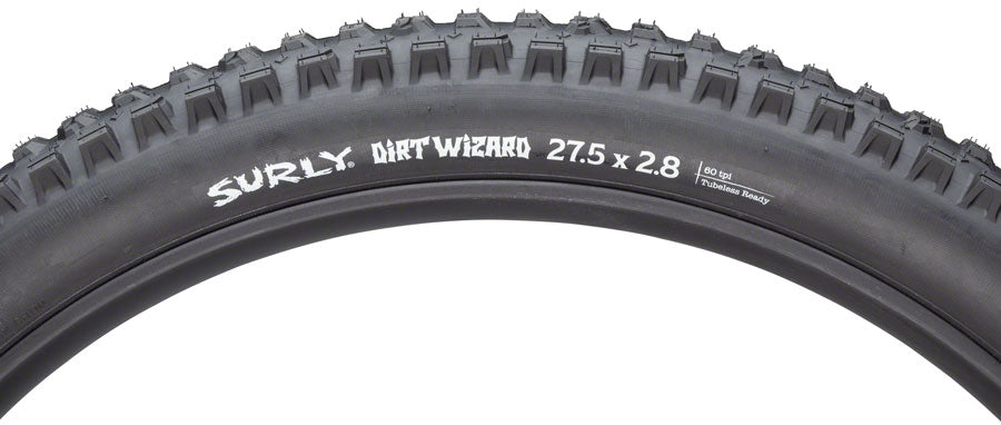 Surly Dirt Wizard Tire - 27.5 x 2.8, Tubeless, Folding, Black/Slate, 60 tpi