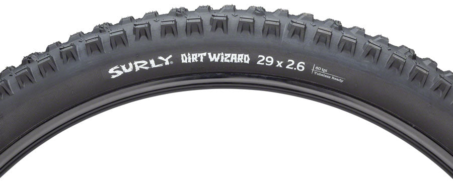 Surly Dirt Wizard Tire - 29 x 2.6, Tubeless, Folding, Black/Slate, 60 tpi