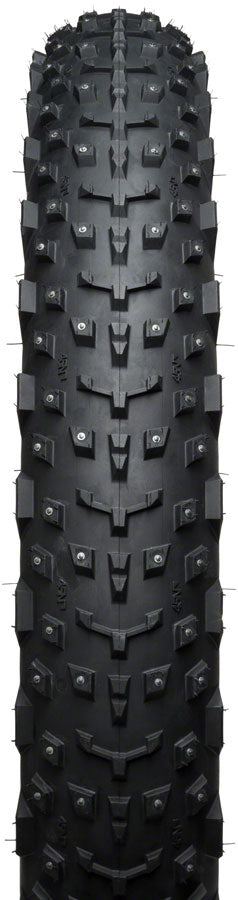 45NRTH Dillinger 4 Tire - 26 x 4, Tubeless, Folding, Black, 60tpi, 240 Carbide Steel Studs - CLOSEOUT