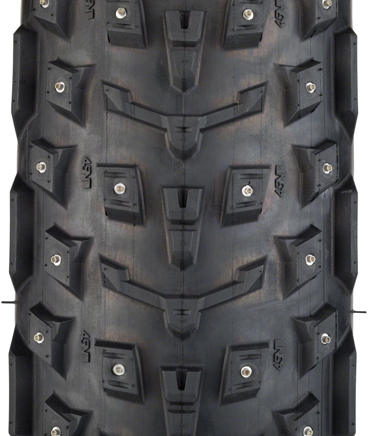 45NRTH Dillinger 5 Tire - 26 x 4.6, Tubeless, Folding, Black, 120 TPI, 258 Concave Carbide Aluminum Studs