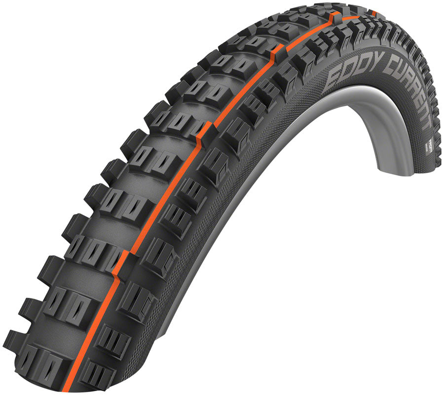 Schwalbe Eddy Current Front Tire - 27.5 x 2.8, Tubeless, Folding, Black, Evolution, SuperGravity, Addix Soft
