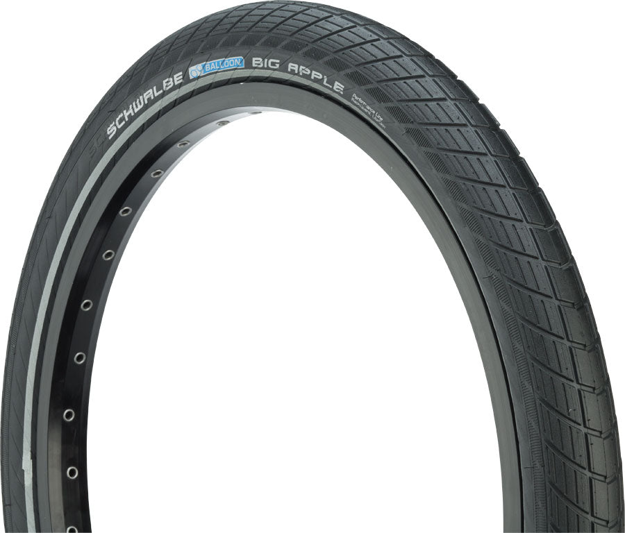 Schwalbe Big Apple Tire - 700 x 53 / 28 x 2.15, Clincher, Wire, Black, RaceGuard, Endurance, E25