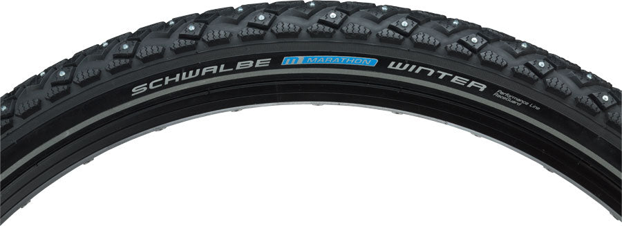 Schwalbe Marathon Winter Plus Tire - 26 x 1.75, Clincher, Wire, Black, SmartGuard, Winter