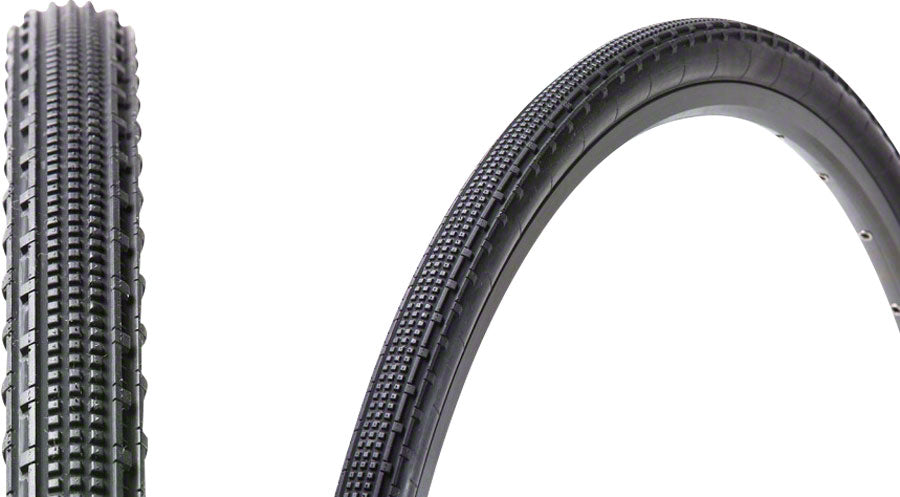 Panaracer GravelKing SK 700 x 40mm Tubeless Compatable Folding Tire Semi-Knobby Tread, Black