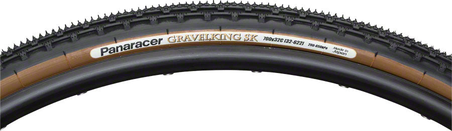 Panaracer GravelKing SK Tire - 700 x 38, Tubeless, Folding, Black/Brown