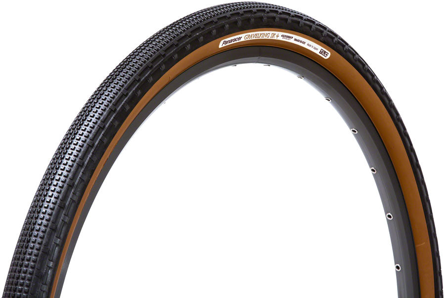 Panaracer GravelKing SK Plus Tire - 700 x 38, Tubeless, Folding, Black/Brown, ProTite Protection