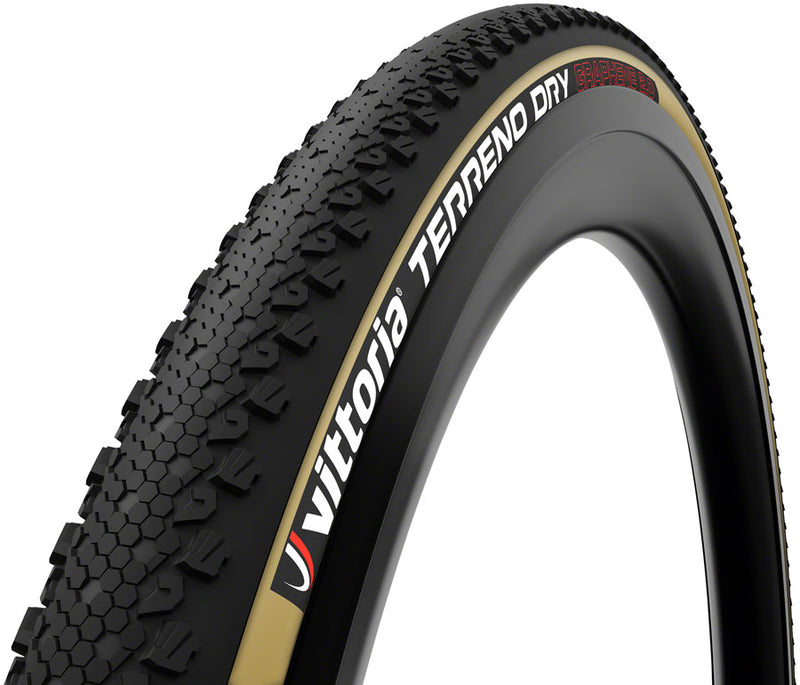 Vittoria Terreno Dry Tire - 700 x 38, Clincher, Folding, Black/Tan, G2.0