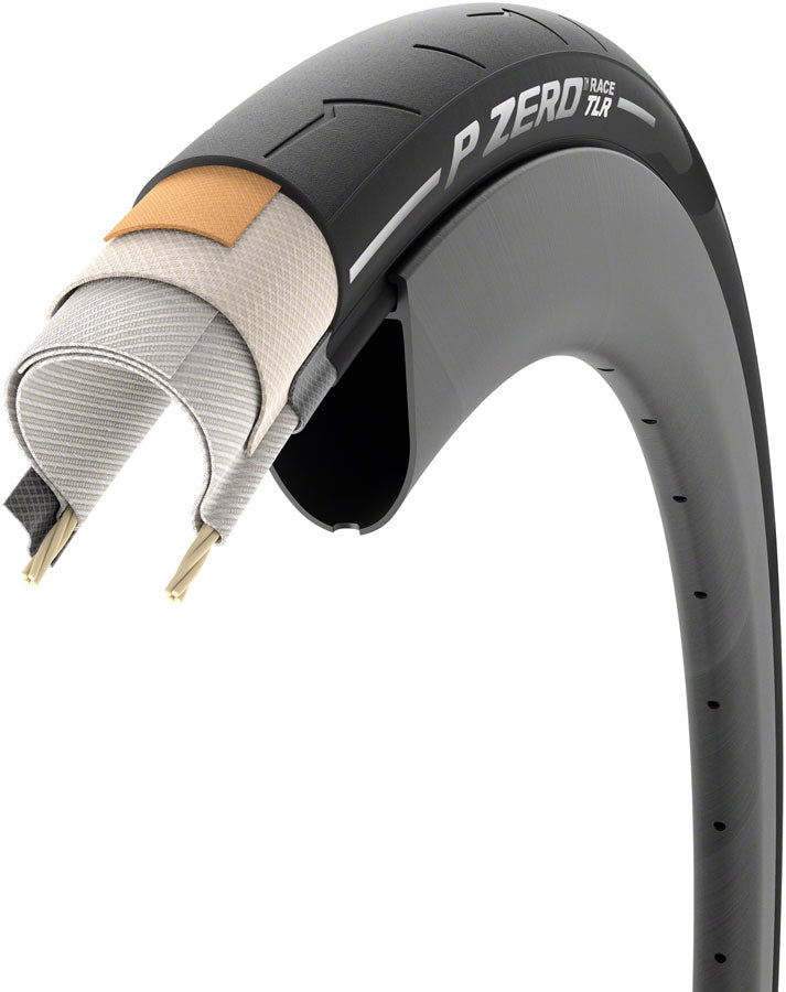 Pirelli P ZERO Race TLR Tire - 700 x 28, Tubeless, Folding, Black, TechWall+, SmartEvo