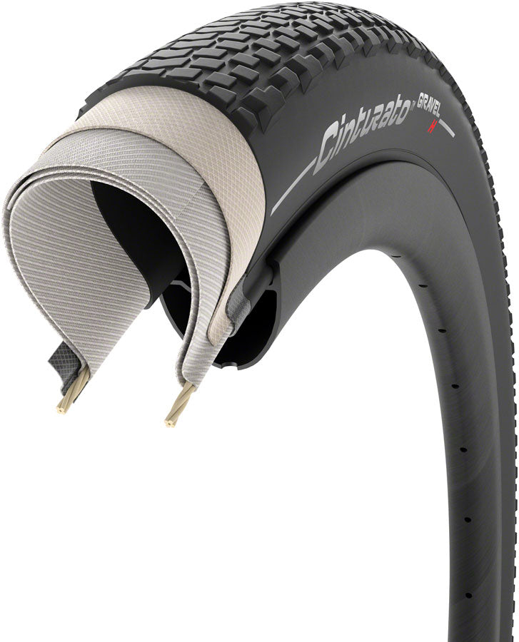 Pirelli Cinturato Gravel H Tire - 650b x 45, Tubeless, Folding, Black