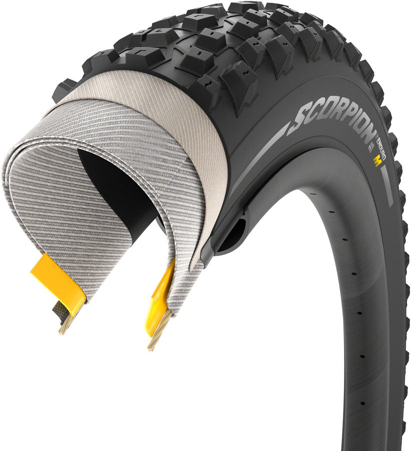 Pirelli Scorpion Enduro M Tire - 29 x 2.4, Tubeless, Folding, Black, ProWall, SmartGrip Gravity