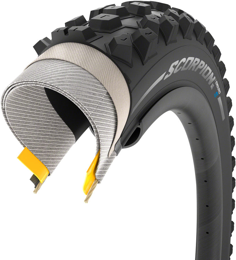 Pirelli Scorpion Enduro S Tire - 27.5 x 2.4, Tubeless, Folding, Black, ProWall, SmartGrip Gravity