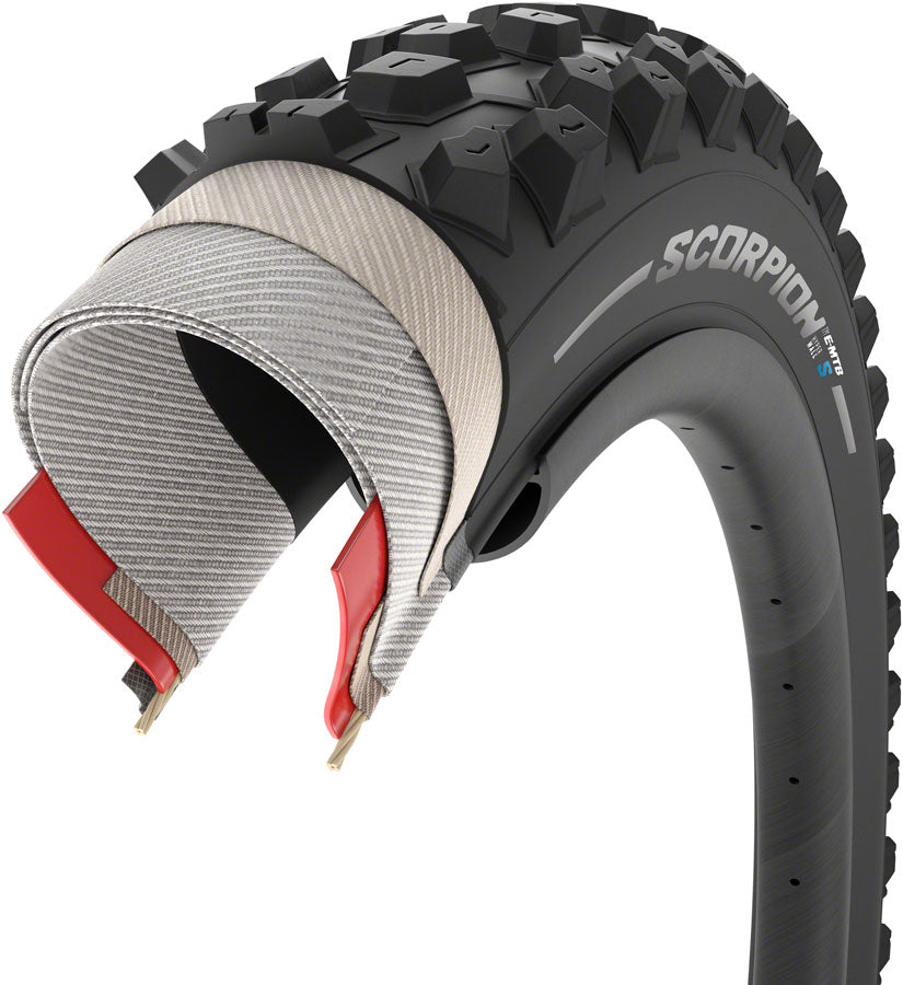 Pirelli Scorpion E-MTB S Tire - 29 x 2.6, Tubeless, Folding, Black