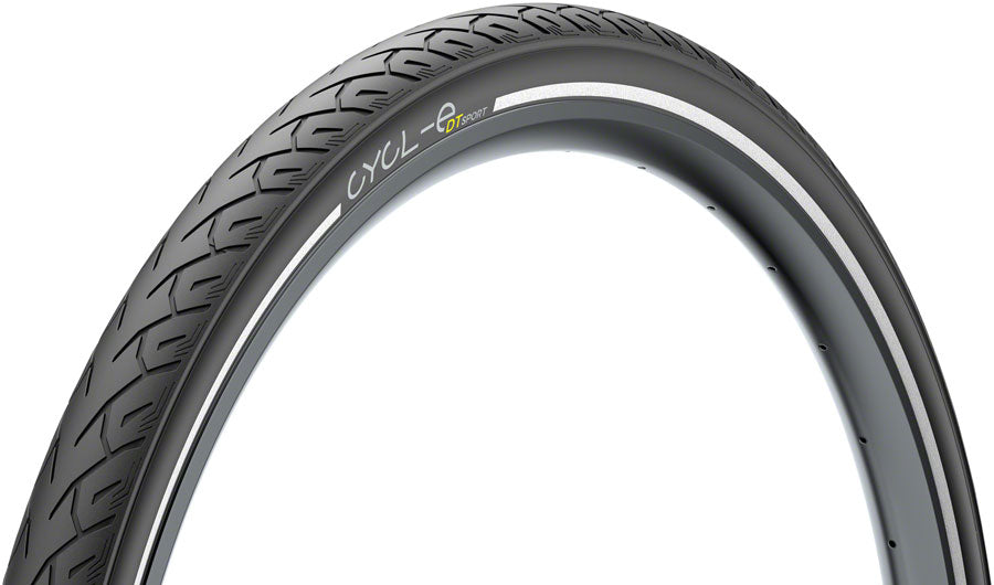 Pirelli Cycl-e DT Sport Tire - 700 x 37, Clincher, Wire, Black, Reflective