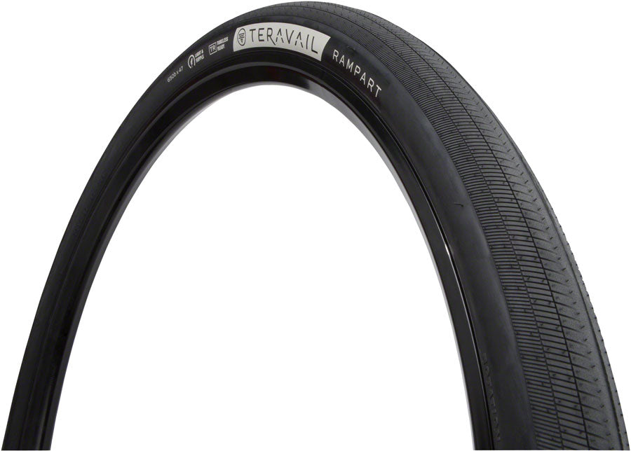 Teravail Rampart Tire - 650b x 47, Tubeless, Folding, Tan, Light and Supple, Fast Compound