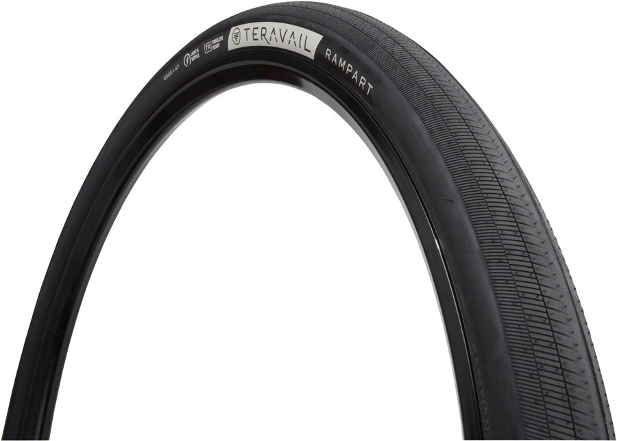 Teravail Rampart Tire - 650b x 47, Tubeless, Folding, Black, Durable, Fast Compound