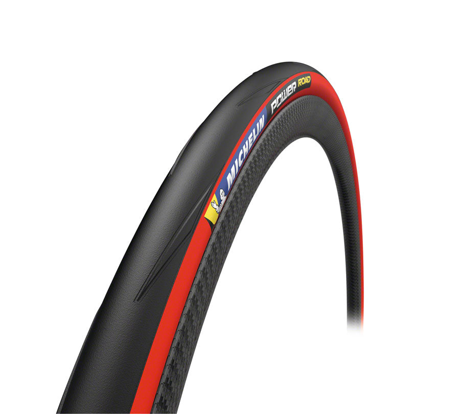 Michelin Power Road Tire - 700 x 25, Clincher, Folding, Red