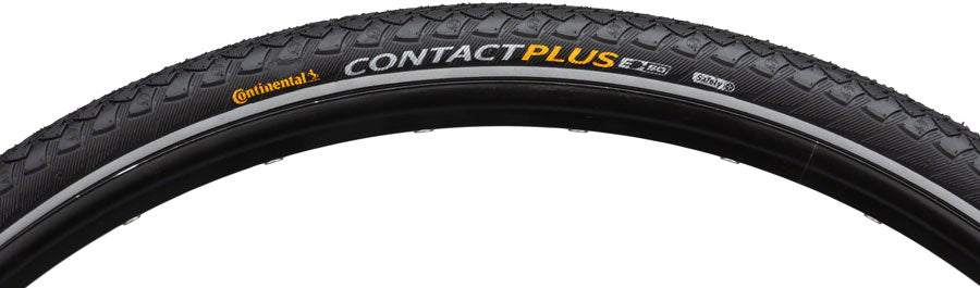 Continental Contact Plus Tire - 700 x 28, Clincher, Wire, Black/Reflex, SafetyPlus Breaker, E50