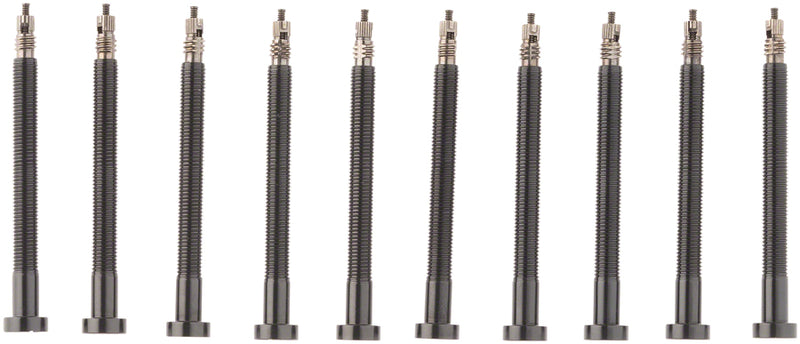 Muc-Off Tubeless Valve Box Refill -  Black 60mm Stem, Pack of 10