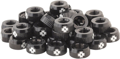 Muc-Off Tubeless Valve Box Refill -  Black Lock Nut, Pack of 40