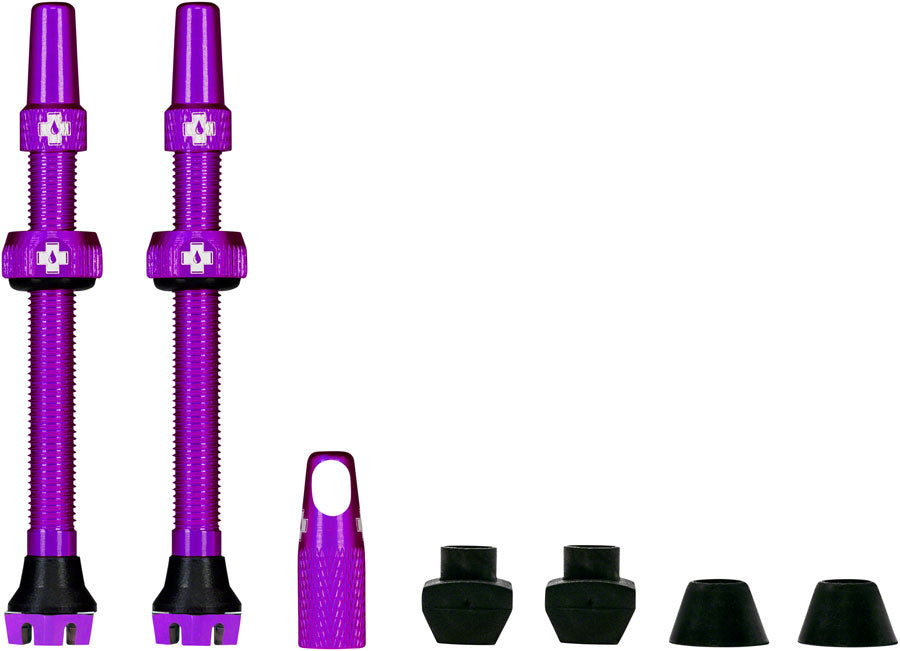 Muc-Off V2 Tubeless Valve Kit - Purple, 60mm, Pair