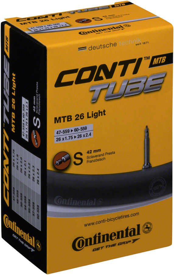 Continental Light Tube - 26 x 1.75 - 2.5, 42mm Presta Valve