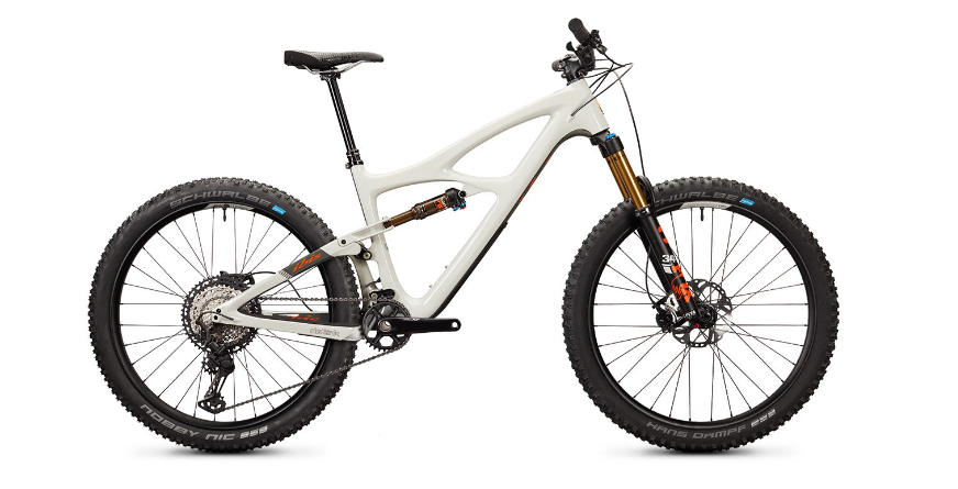 Ibis Mojo 4 Carbon 27.5" Complete Mountain Bike - XT Build, Small, Dirty White Board