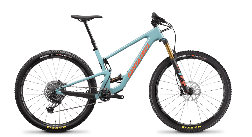 2022 Santa Cruz Tallboy Carbon CC 29 Complete Bike - Gloss Aqua, Large, X01 Build