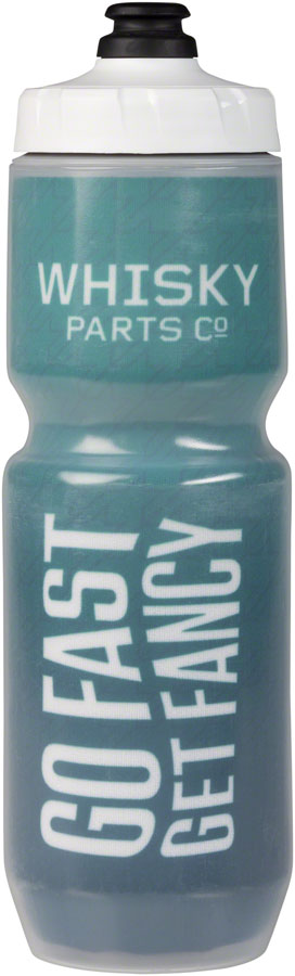 WHISKY Go Fast, Get Fancy Purist Insulated Water Bottle - Green, White, 23oz