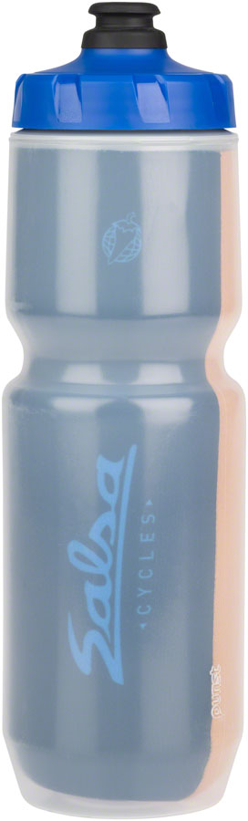 Salsa Team Polytone Purist Insulated Water Bottle - Dark Blue Blue w/ Stripes 23oz