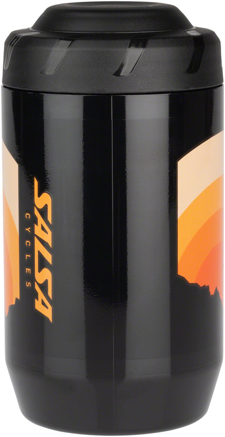 Salsa Latitude Purist Insulated Water Bottle - Black, White, w/ Stripes, 23oz