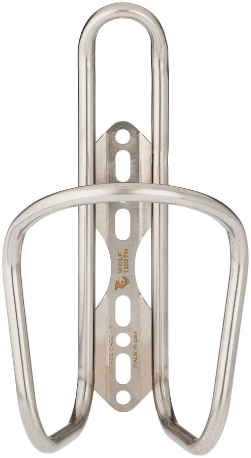 Wolf Tooth Morse  Bottle Cage - Titanium, Silver