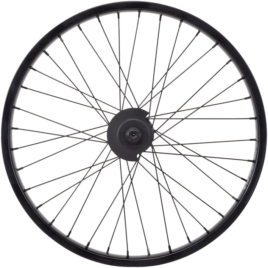 We The People Supreme Rear Wheel - 20", 14 x 110mm Female Bolt, 36H, 9T Cassette, Right and Left Side Drive, Nylon Hubguards, Black
