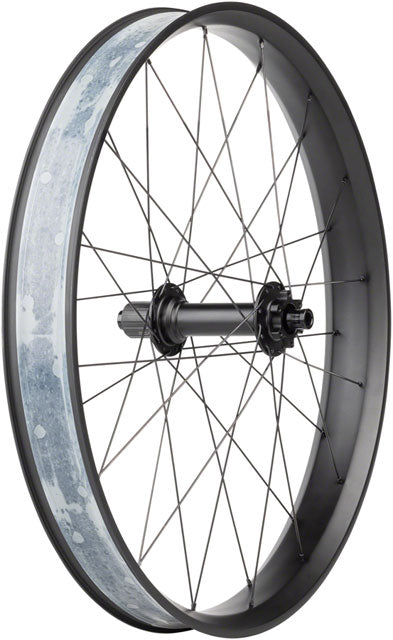 Quality Wheels Alex CF-1 Carbon Bear Pawl Rear Wheel - 26" Fat, 12 x 197mm, 6-Bolt, HG 11, Black-1