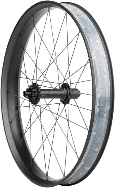 Quality Wheels Alex CF-1 Carbon Bear Pawl Rear Wheel - 26" Fat, 12 x 197mm, 6-Bolt, HG 11, Black-0