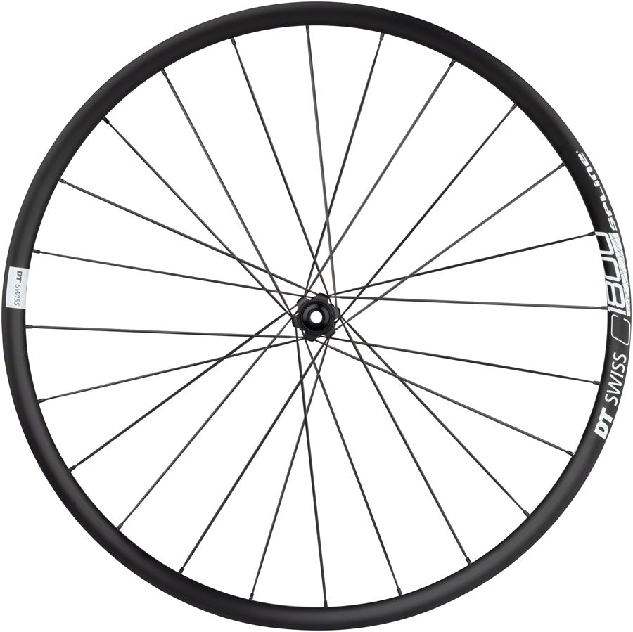 DT Swiss C 1800 Spline Front Wheel - 700, 12 x 100mm, Center-Lock, Black