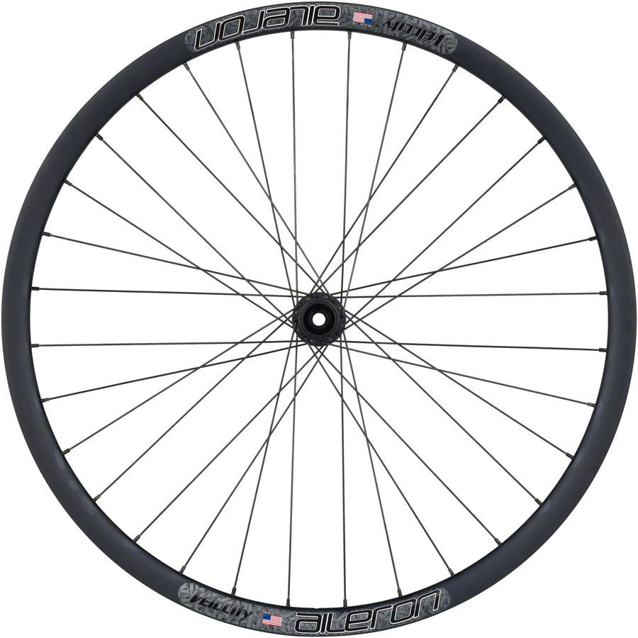 Quality Wheels BearPawls / Velocity Aileron Front Wheel - 700c, 12 x 100mm, Center-Lock, Black