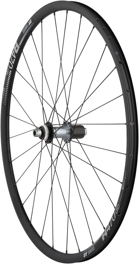 Quality Wheels Ultegra/DT R470db Rear Wheel - 700, 12 x 142mm, Center-Lock, HG 11, Black