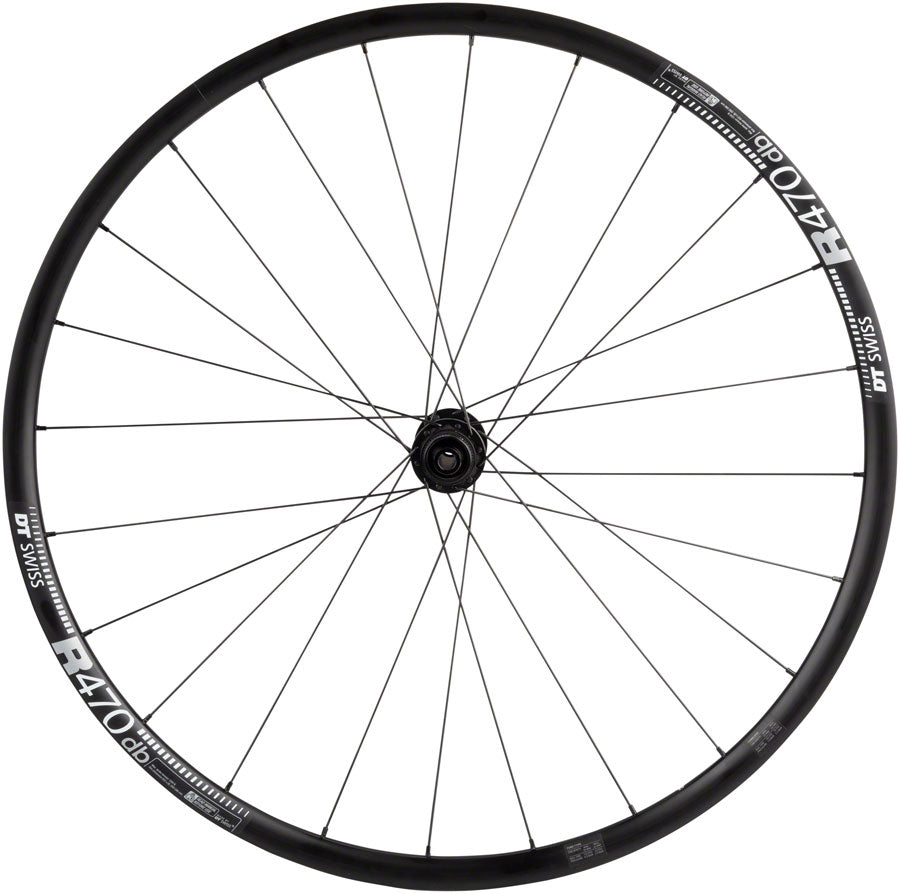 Quality Wheels DT 350/DT R470db Front Wheel - 700, 12 x 100mm, Center-Lock, Black