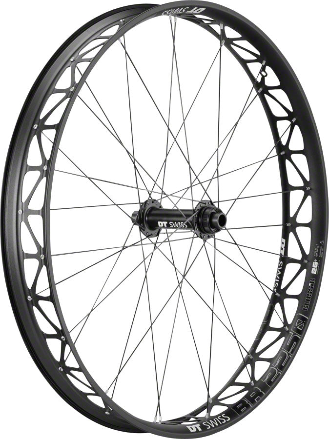 DT Swiss Big Ride Front Wheel - 26", 15 x 150mm, Center-Lock, Black/White, Clincher
