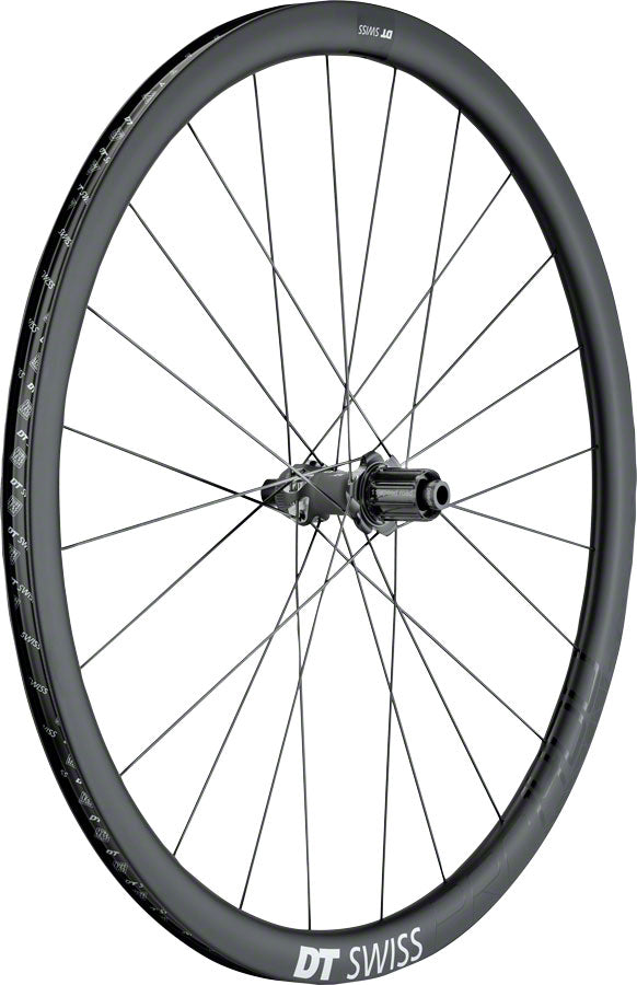 DT Swiss PRC 1400 Spline Rear Wheel - 700, 12 x 142mm, Center-Lock, HG 11, Black