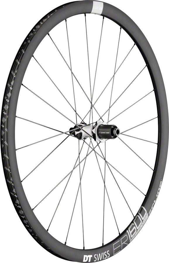 DT Swiss ER 1600 Spline 32 Rear Wheel - 700, 12 x 142mm, Center-Lock, HG 11, Black