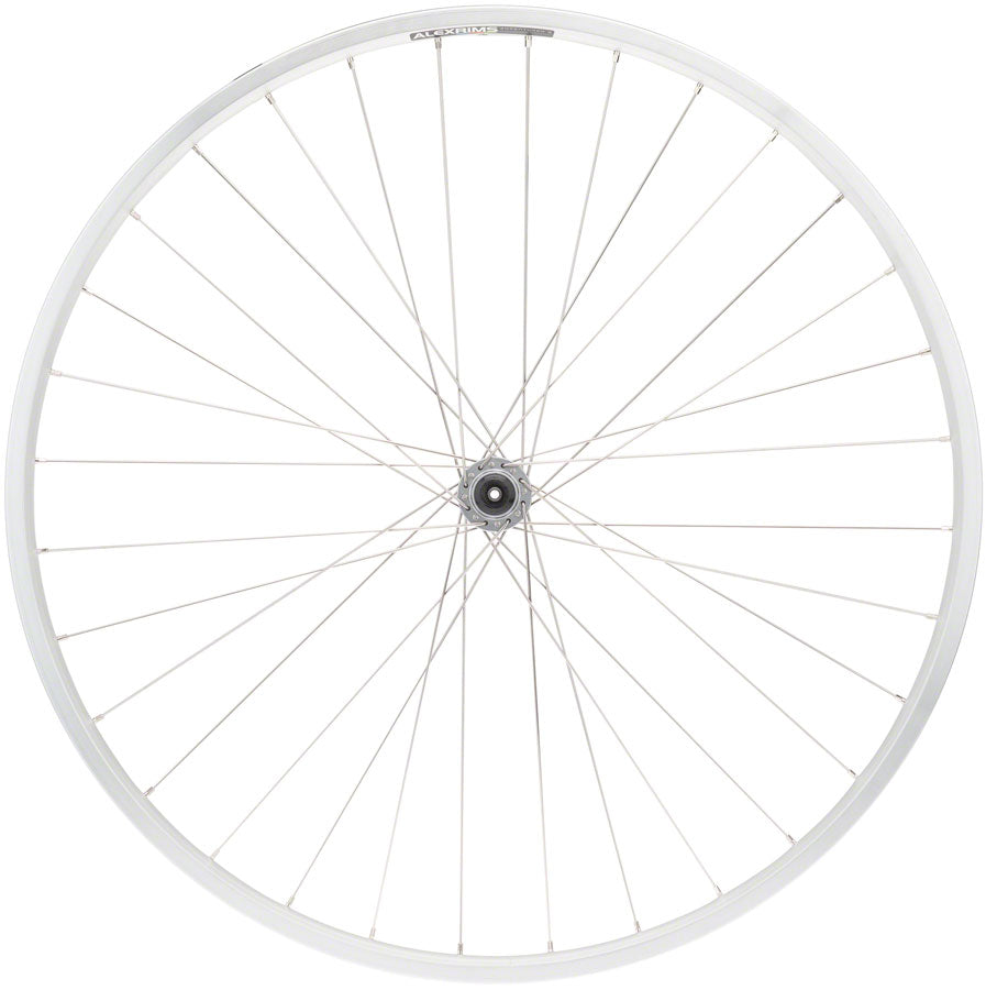 Quality Wheels Value Double Wall Series Front Wheel - 700, QR x 100mm, Rim Brake, Silver, Clincher